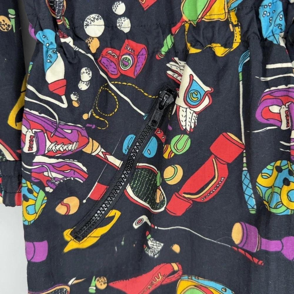 90s Vintage Lavon‎ Sport MED Windbreaker Jacket Tennis Golf Bowling Workout Gym
